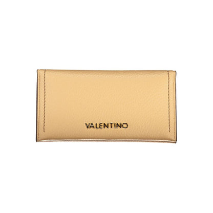 Cardholder Wallet by Mario Valentino for women in polyurethane beige & signature presents a architectural silhouette from the Polyurethane Cardholder Wallet collection, showcasing architectural card-organization coin-purse for a architectural finish.