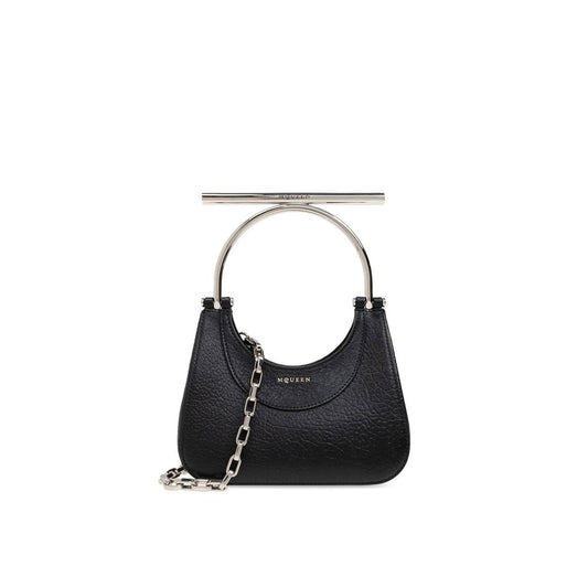 Alexander McQueen Black Lamb Leather Handbag