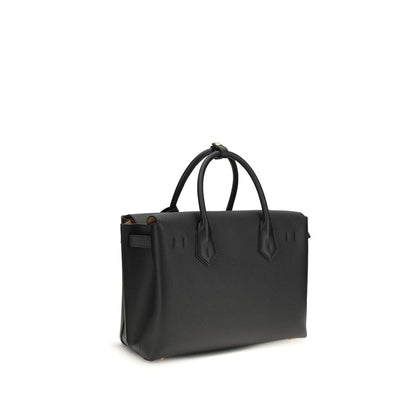 MCM Black Calf Leather Bos Taurus Shoulder Bag