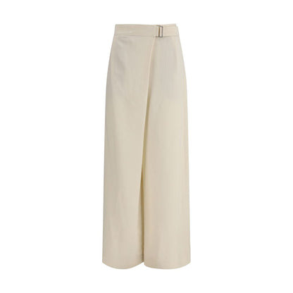 Brunello Cucinelli Cream Viscose Casual Pants