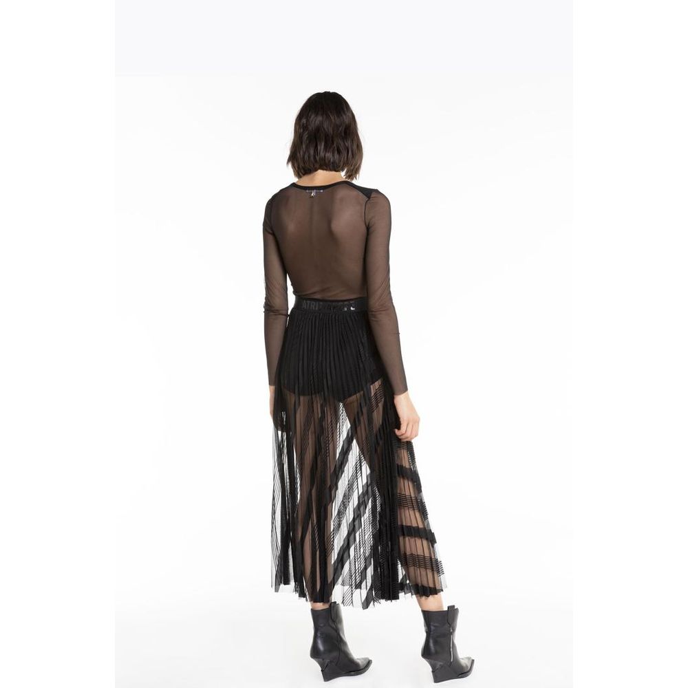 Patrizia Pepe Black Polyester Casual Dress
