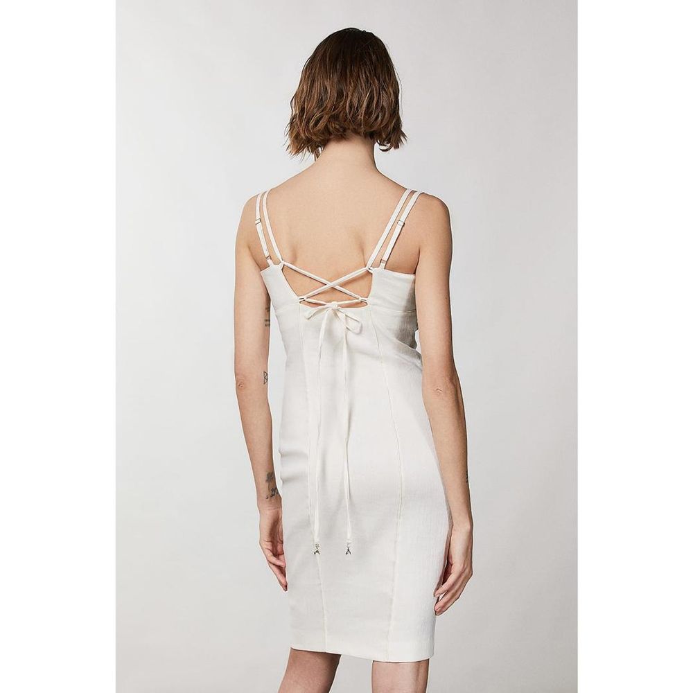 Patrizia Pepe Women's Sleeveless Linen & Nylon Midi Dress - White