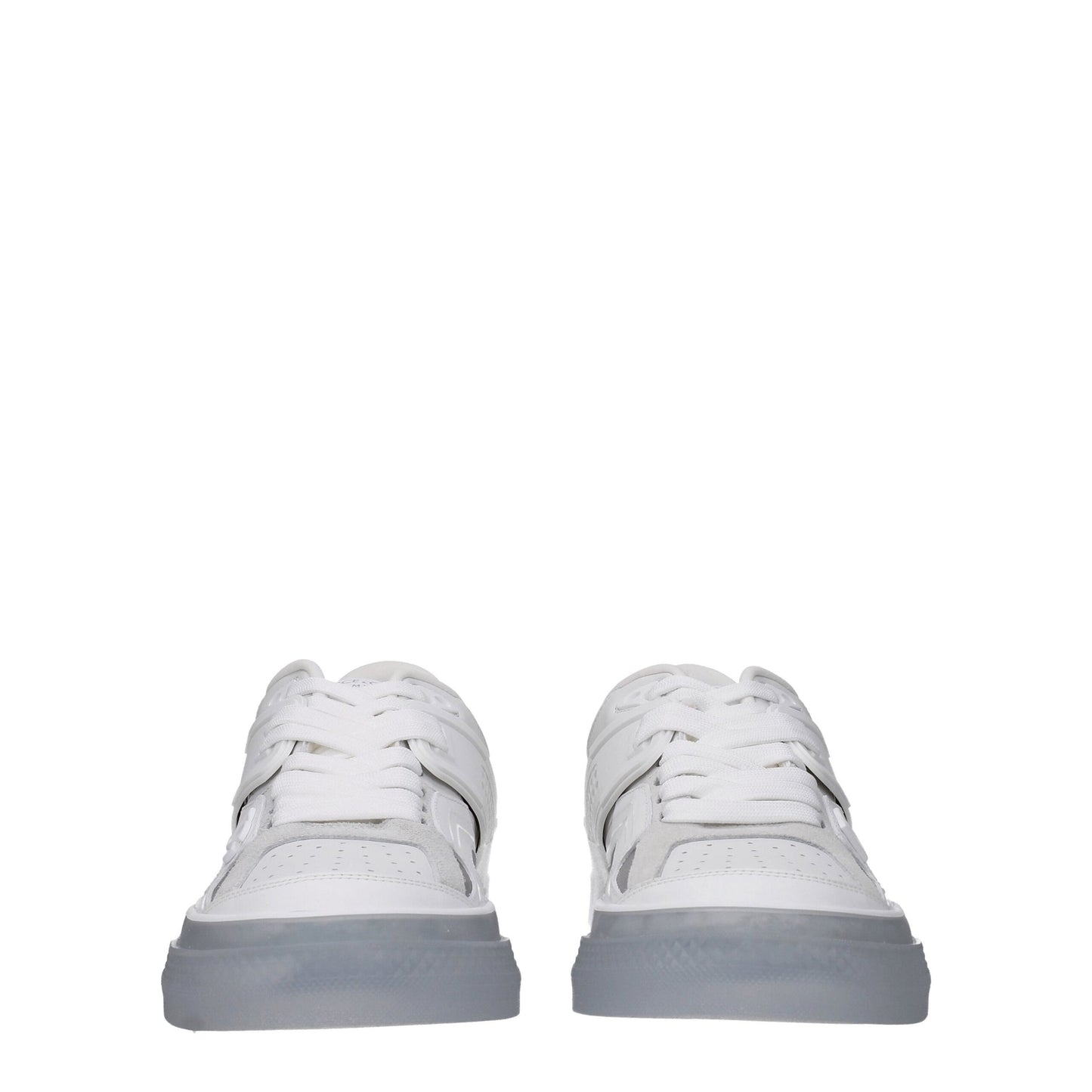 Dolce & Gabbana White Leather Low Top Sneakers