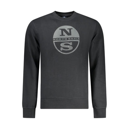 Sweatshirt by North Sails for men in cotton black & print features an magnificent silhouette, showcasing a sophisticated crew neckline and detail for a truly magnificent finish.