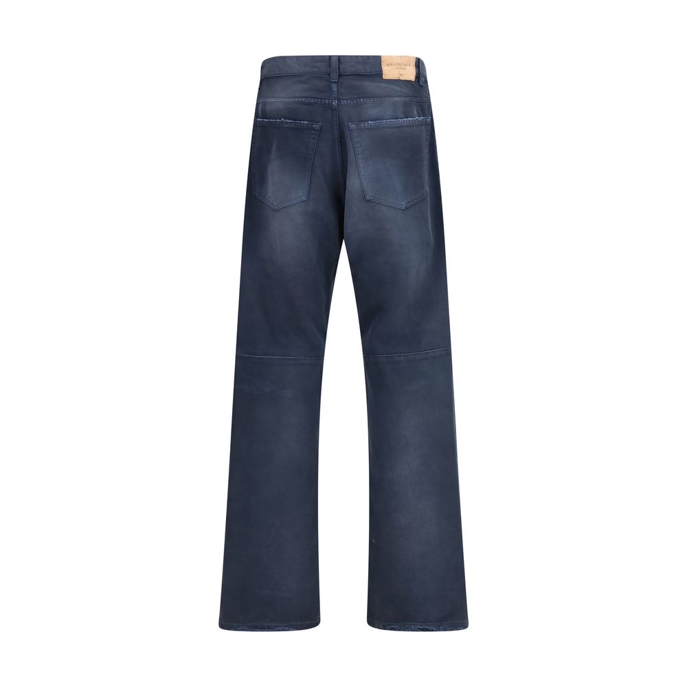 Balenciaga Blue Cotton Bermuda Shorts