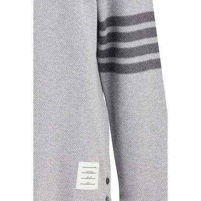 Thom Browne Gray Cotton Polo Shirt