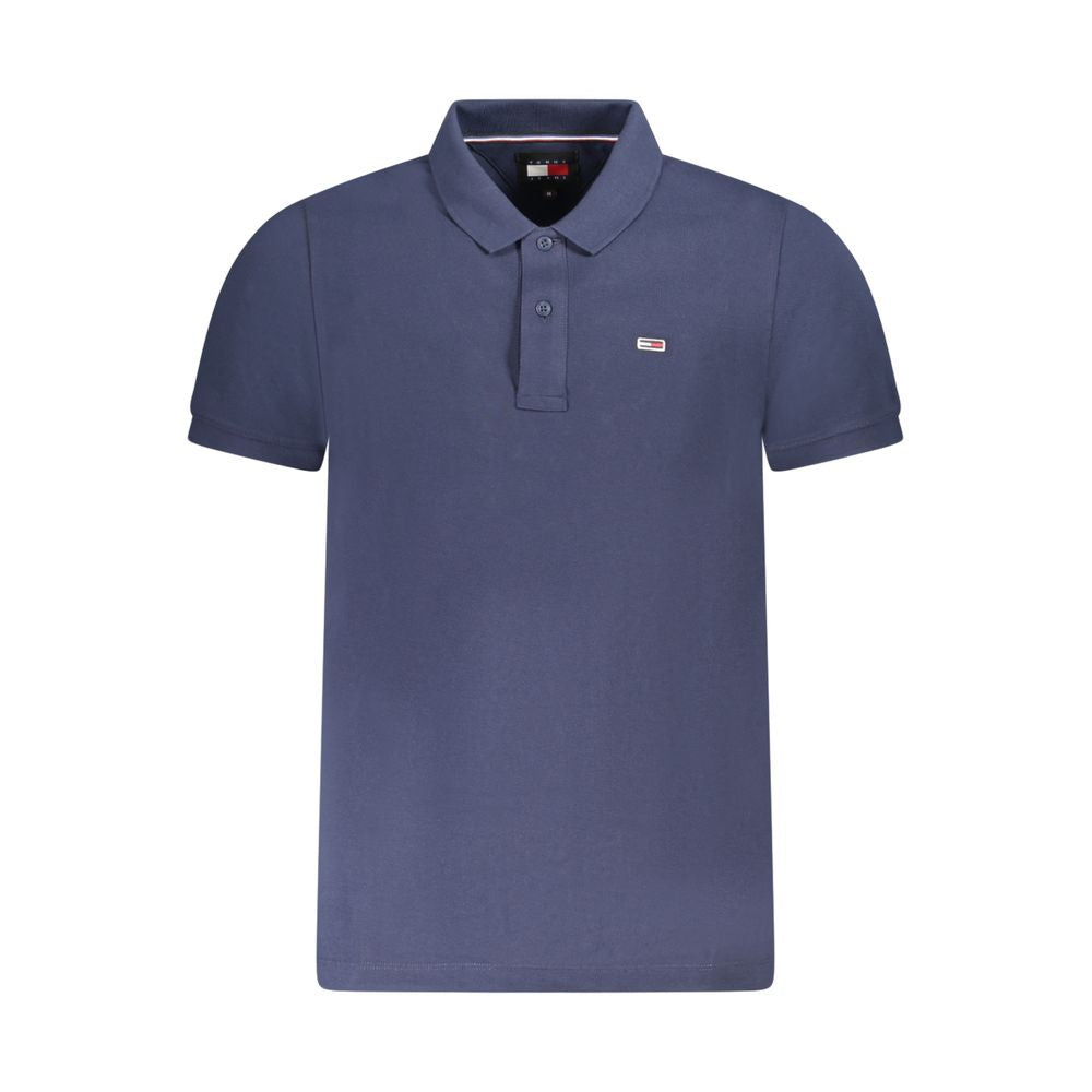 Polo Shirt by Tommy Hilfiger for men in cotton blue & green presents a distinguished silhouette, showcasing a sophisticated and distinguished for a truly distinguished finish.