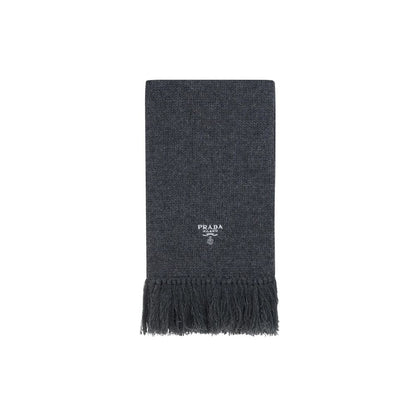Prada Gray Cashmere Scarf