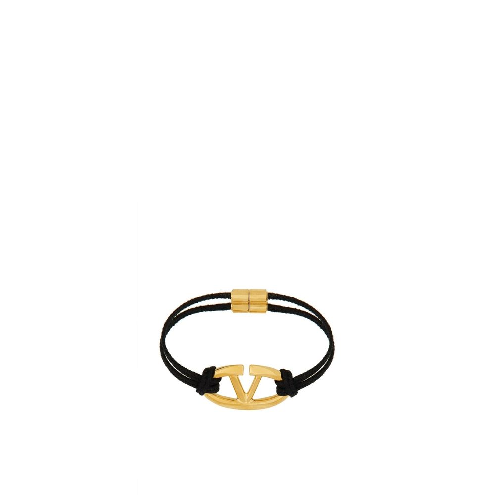 Valentino Garavani Black Cotton Bracelet
