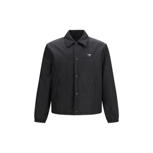 Prada Black Recycled Polyamide Coat