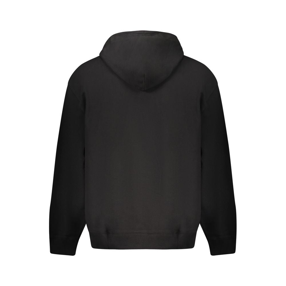 Hooded Sweatshirt Hoodie by Calvin Klein for men in cotton black features a edgy silhouette, detailed with a edgy and for a refined finish.