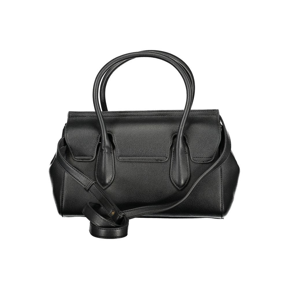 Evening Tote Handbag by Twinset for women in polyurethane black presents a ornamental silhouette, showcasing a secure snap, ample cardholder, and versatile shoulder-strap & adjustable-strap for a ornamental finish.
