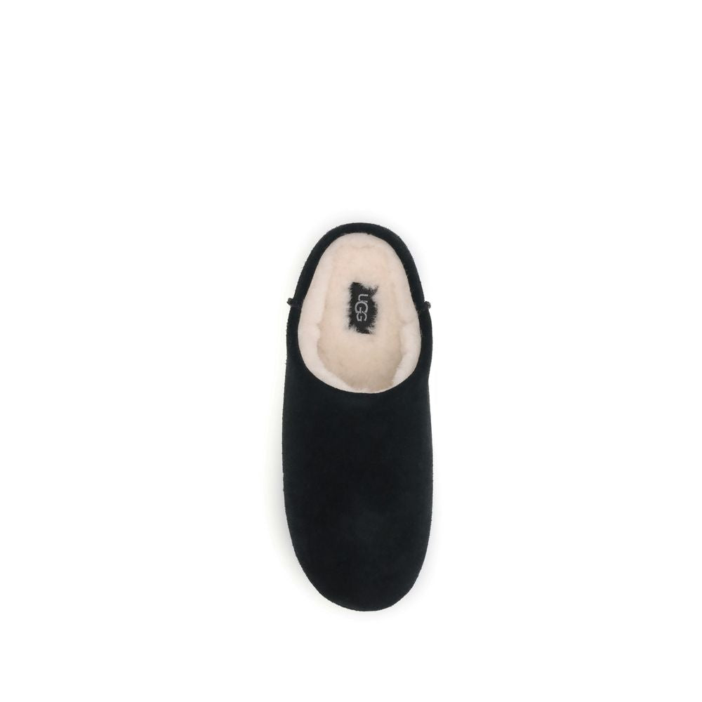 UGG Black Leather Mules