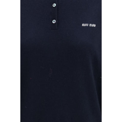 Miu Miu Blue Cashmere Sweatshirt