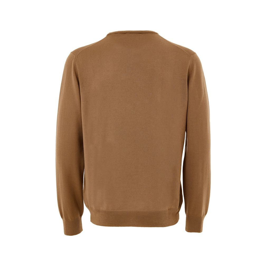 Sweatshirt by Gran Sasso for men in cashmere & viscose brown features a unrivaled silhouette with a refined round neckline and unrivaled detailing for a sophisticated look.