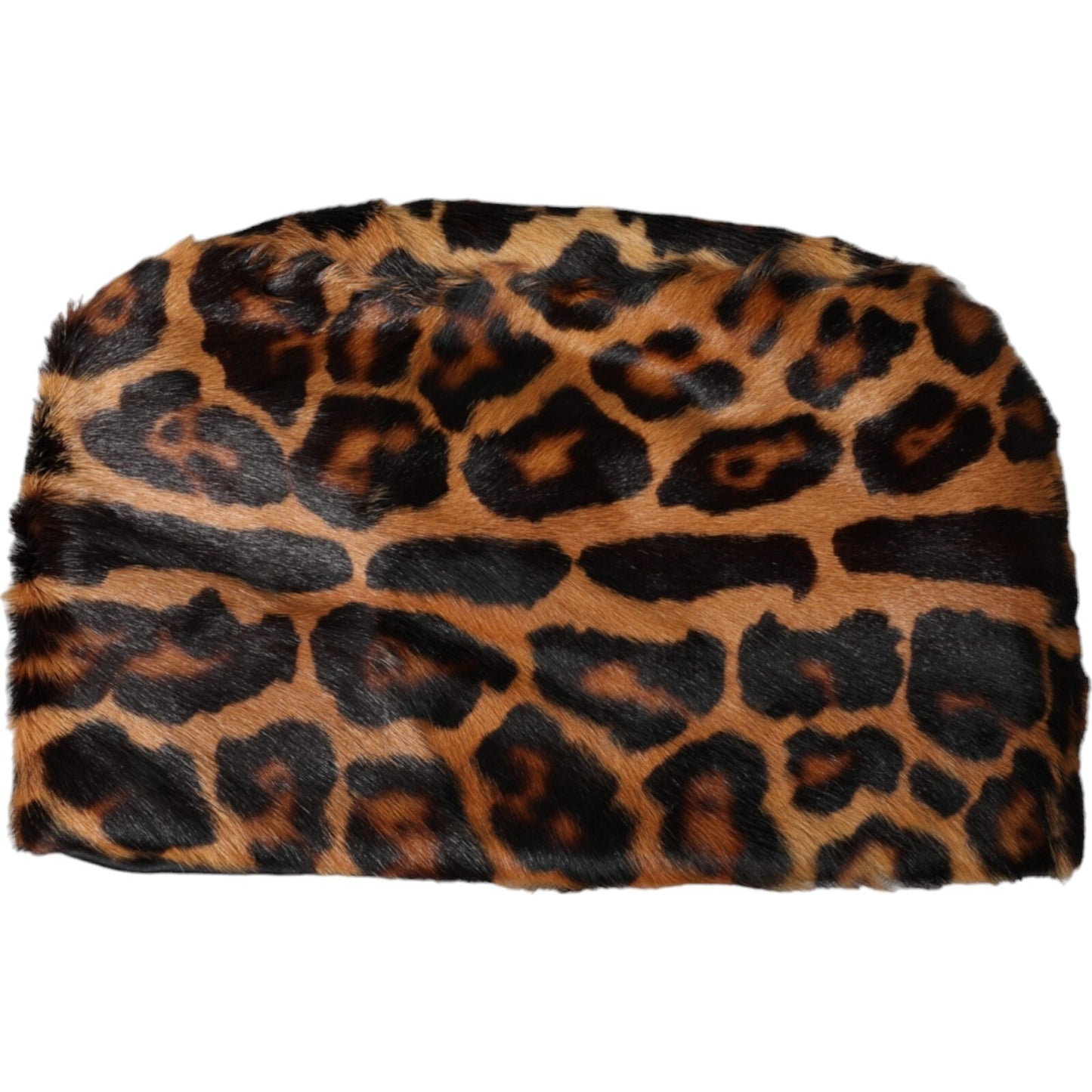 Dolce & Gabbana Brown Leopard Fur Women Bucket Capello Hat