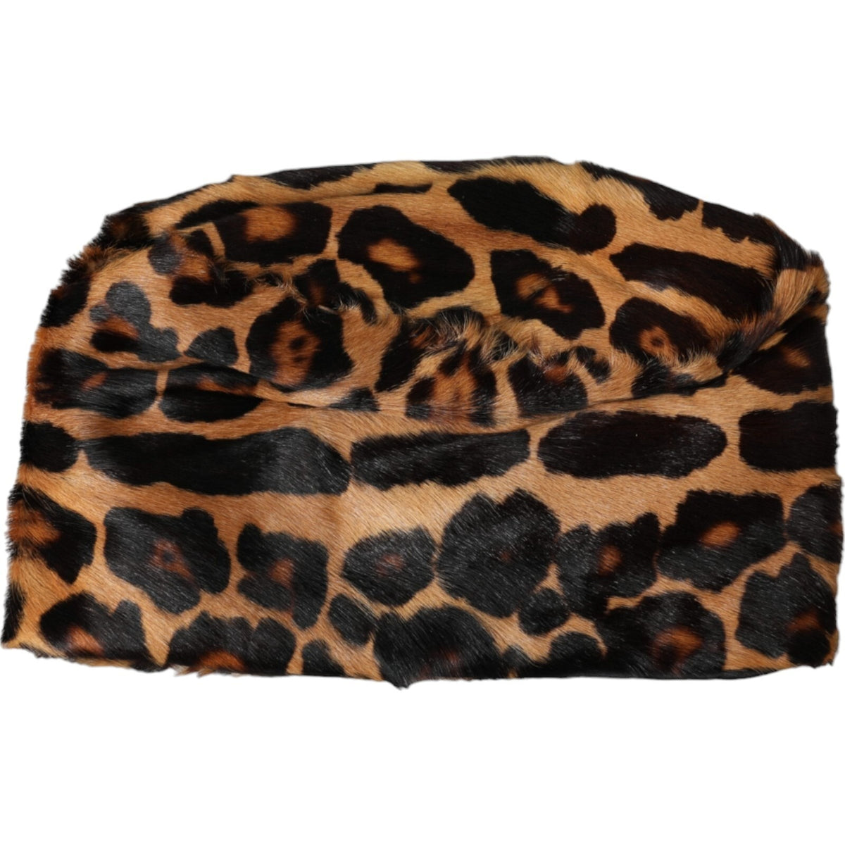 Dolce & Gabbana Polyester Lamb Leather & Fur Bucket Hat - Brown