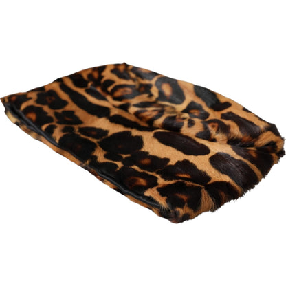 Dolce & Gabbana Polyester Lamb Leather & Fur Bucket Hat - Brown