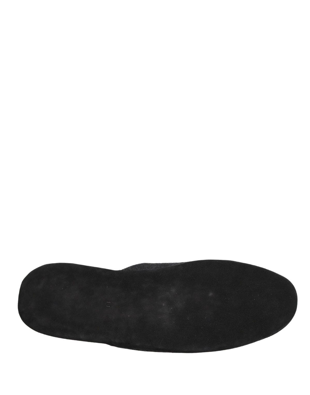 Dolce & Gabbana Men's Cashmere Rubber & Wool Flat Slip-On Slider Shoes - Dark Gray Red Patterned Chevron Signature