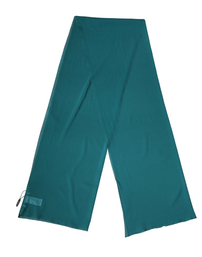 Scarf by Dolce & Gabbana for women in silk blue & green showcases a on trend silhouette, artfully capturing the on trend essence of the Silk Rectangular Stole Wrap Scarf design with a sophisticated finish.