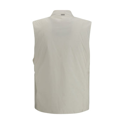 Herno Beige Polyamide Sleveless Jacket
