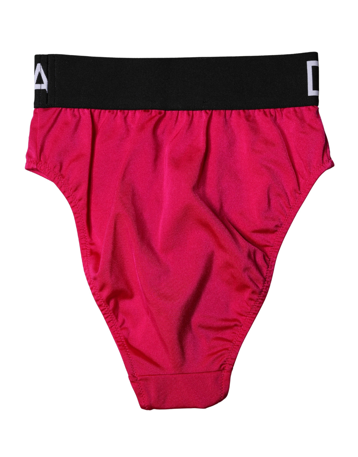 Dolce & Gabbana Women's High Rise Stretch Nylon Underpants Briefs - Black Pink