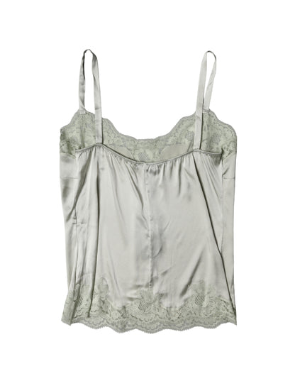 Dolce & Gabbana Women's Cotton Silk Nylon & Lace Pajamas - Green Floral