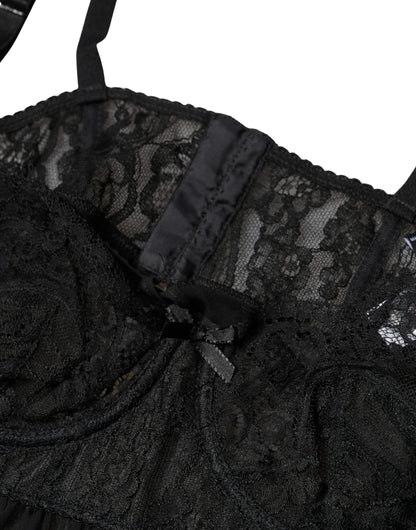 Dolce & Gabbana Women's Cotton Nylon Rayon & Silk Pajamas - Black Floral