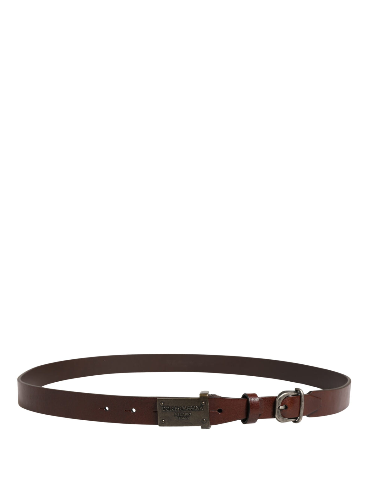 Dolce & Gabbana Calf Leather Belt - Brown