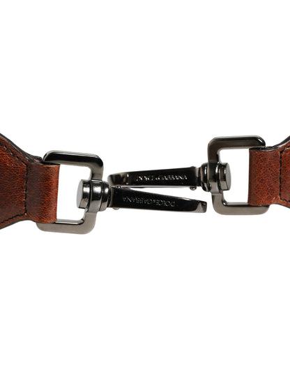 Dolce & Gabbana Exotic Leather Shoulder Strap - Brown