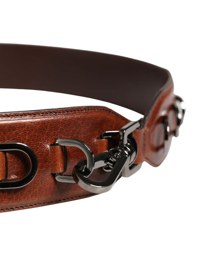 Dolce & Gabbana Exotic Leather Shoulder Strap - Brown
