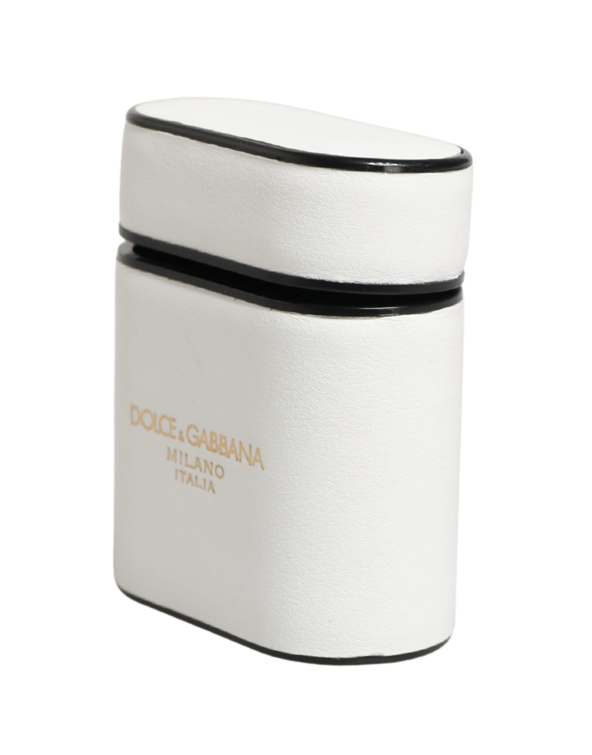Dolce & Gabbana Calf Leather Earbuds Carrying Case - White Print