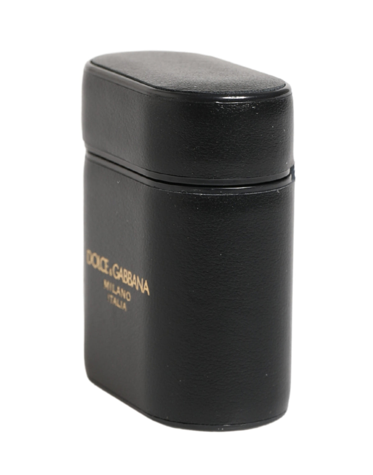 Dolce & Gabbana Calf Leather Earbuds Carrying Case - Black Print