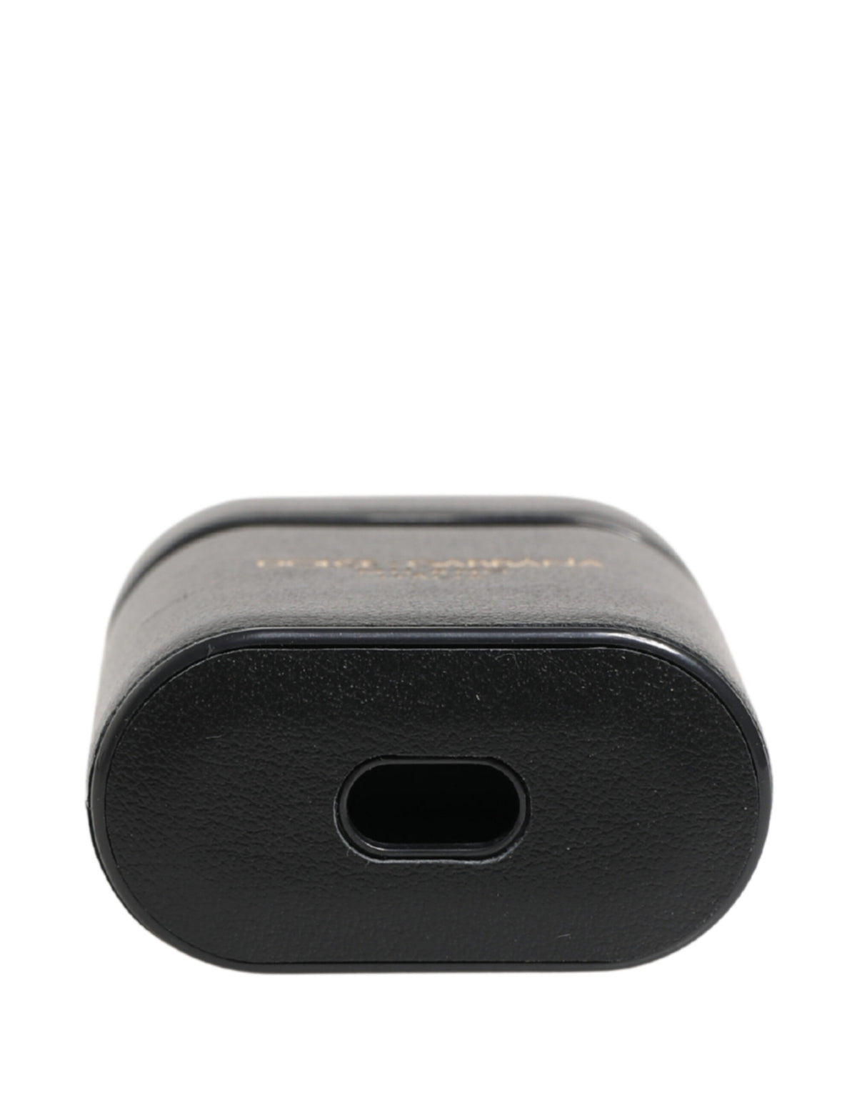 Dolce & Gabbana Calf Leather Earbuds Carrying Case - Black Print