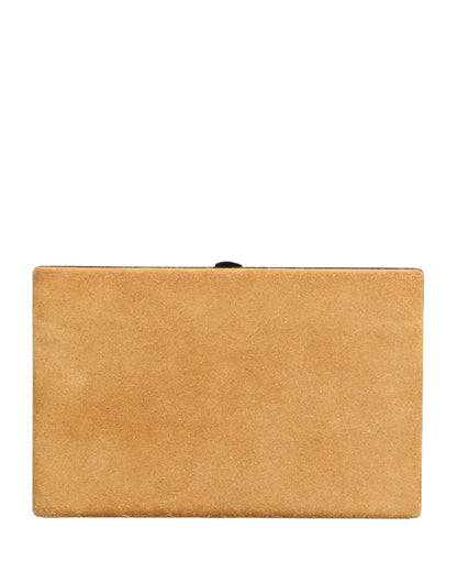 Dolce & Gabbana Calf Leather Aluminium Evening Clutch Handbag - Beige Black Red