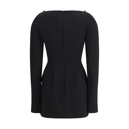 Max Mara Black Polyester Casual Dress