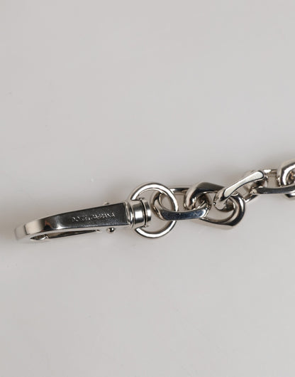 Dolce & Gabbana Women's Chain Metal Silver & Pearls Bracelet - Gray Pearl Silver Signature