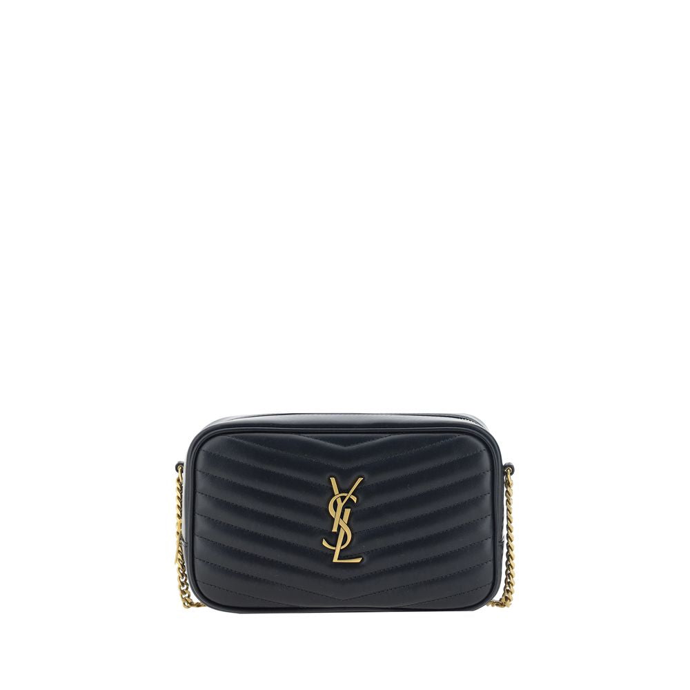 Saint Laurent Lou Bos Taurus Calf Leather Quilted Shoulder Bag - Black