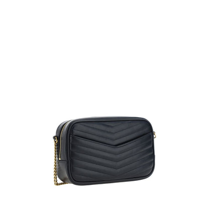 Saint Laurent Lou Bos Taurus Calf Leather Quilted Shoulder Bag - Black