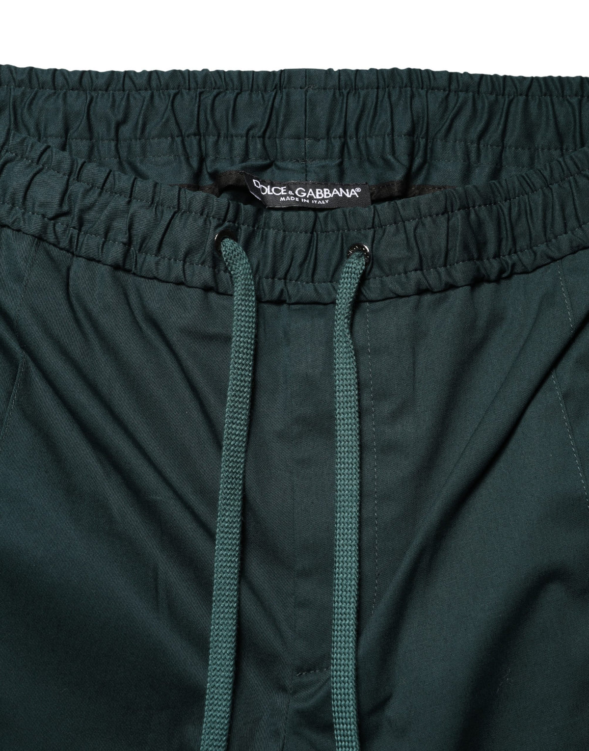 Dolce & Gabbana Men's Skinny Athletic Regular Fit Mid Rise Stretch Cotton Joggers - Green