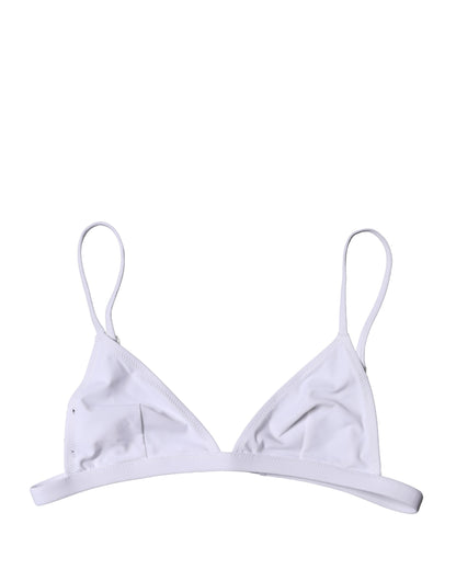 Dolce & Gabbana Women's Stretch Nylon Swimwear Top - White