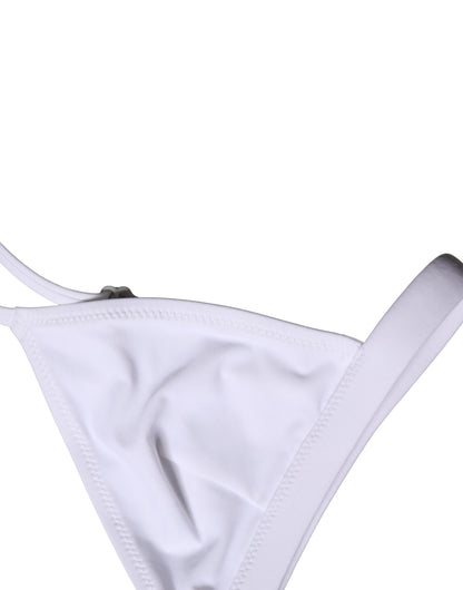 Dolce & Gabbana Women's Stretch Nylon Swimwear Top - White