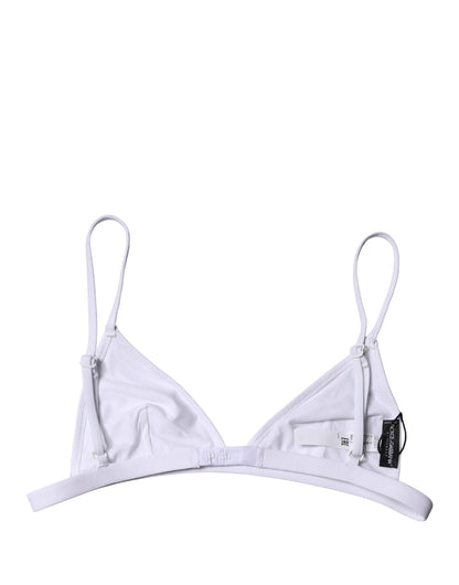 Dolce & Gabbana Women's Stretch Nylon Swimwear Top - White