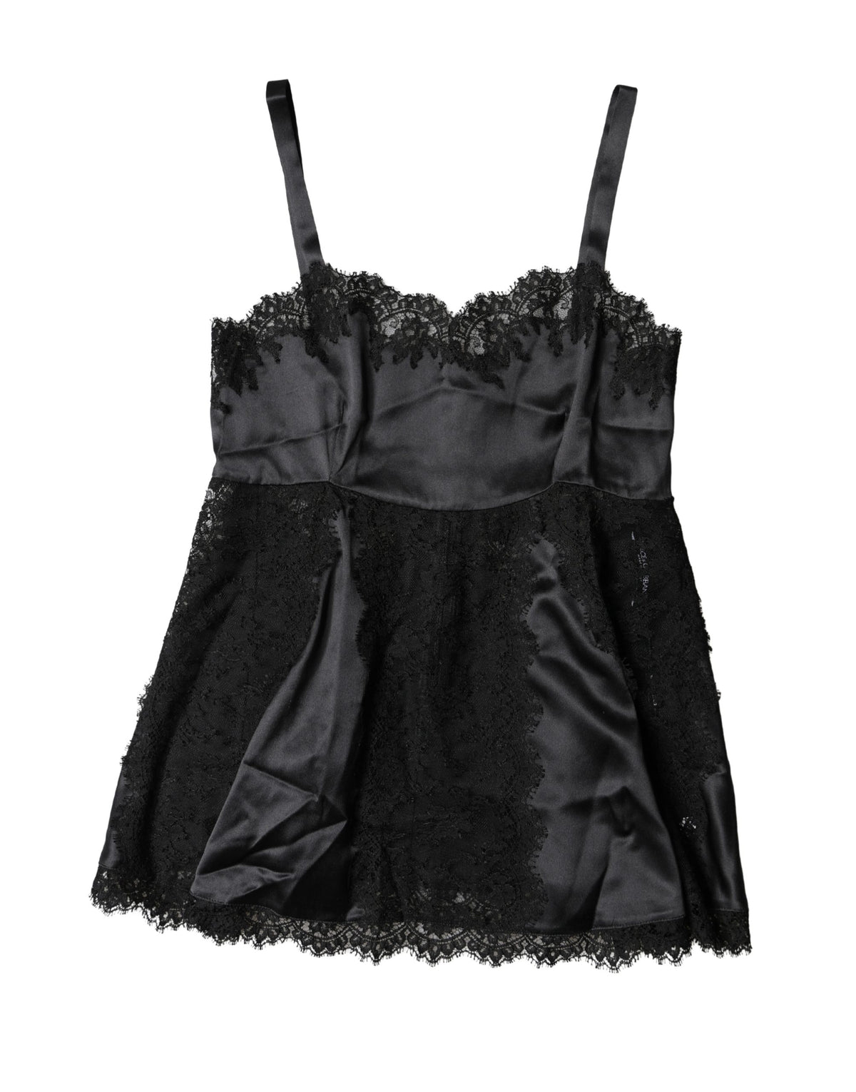 Dolce & Gabbana Women's Cotton Silk Viscose & Lace Pajamas - Black