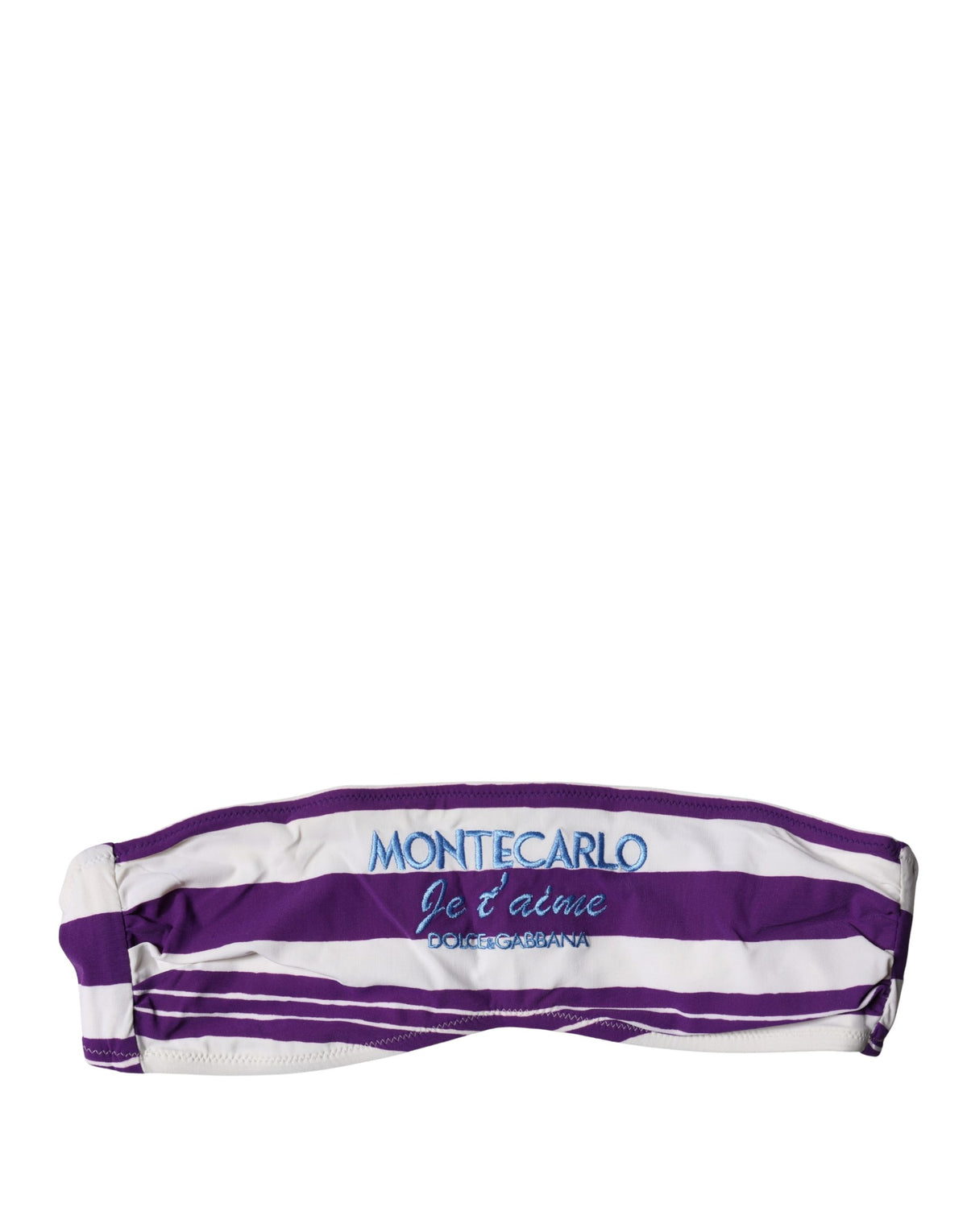 Dolce & Gabbana Women's Stretch Nylon Cover Up - Purple White Striped