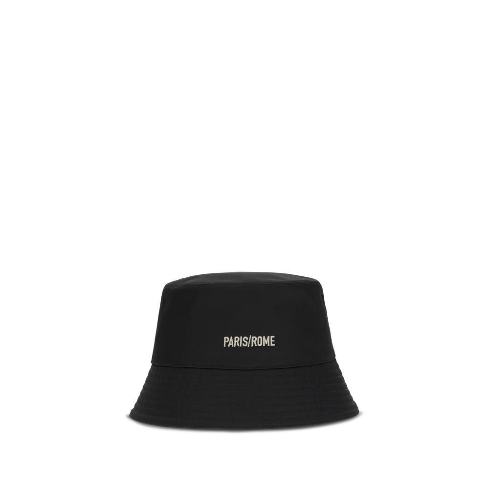 Valentino Garavani Black Cotton Bucket Hat