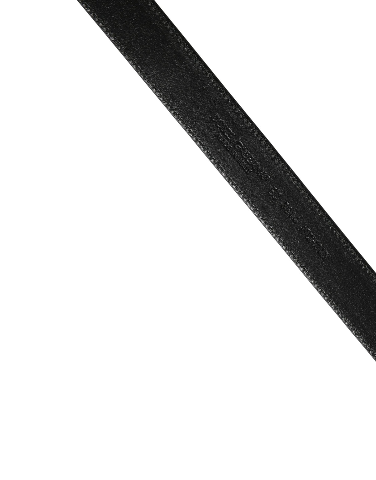Dolce & Gabbana Calf Leather Belt - Brown Silver