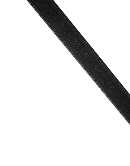 Dolce & Gabbana Calf Leather Belt - Brown Silver