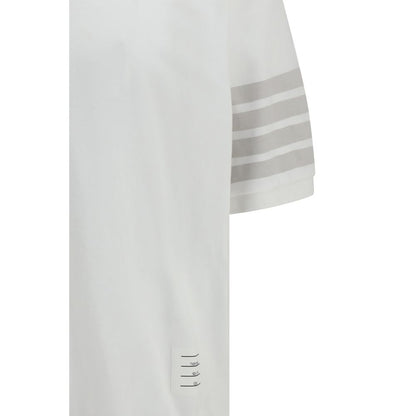 Thom Browne White Cotton Polo Shirt