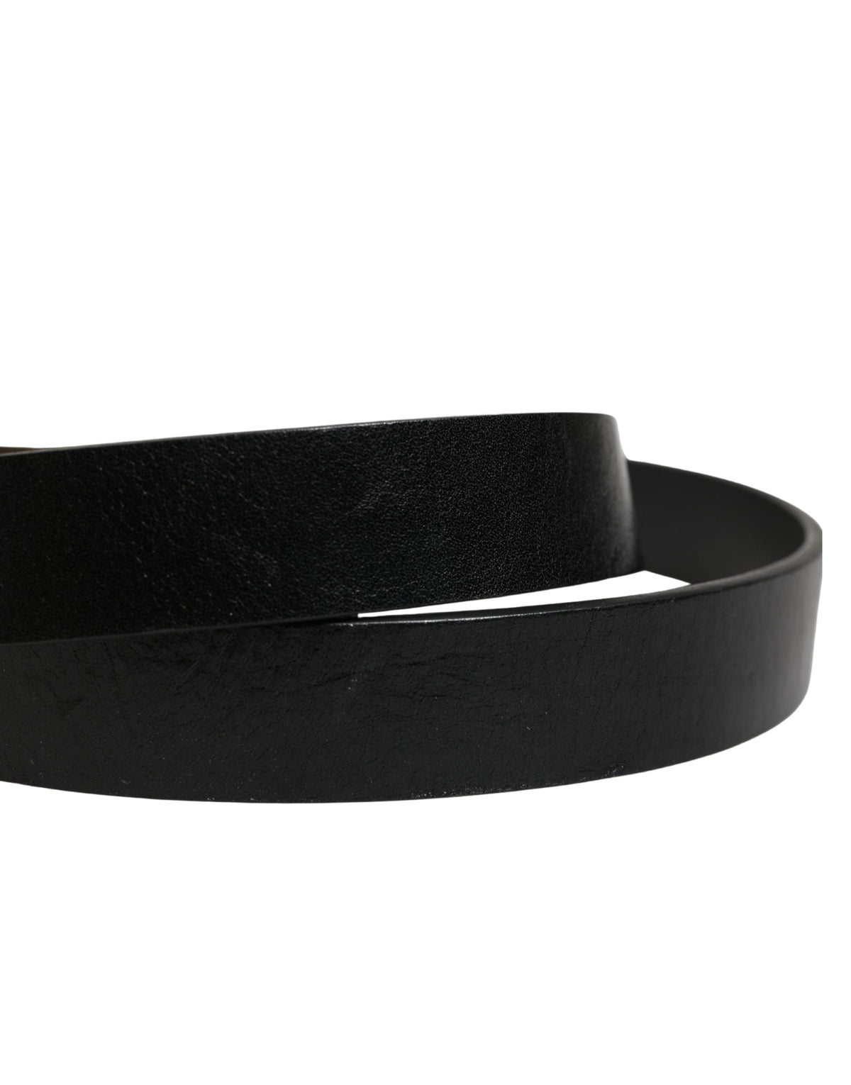 Dolce & Gabbana Calf Leather Belt - Black Gold